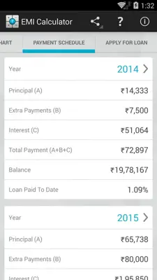 EMI Calculator android App screenshot 3