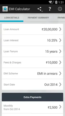 EMI Calculator android App screenshot 8